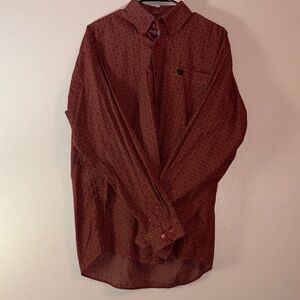Cinch Men's Patterned Button Down Shirt